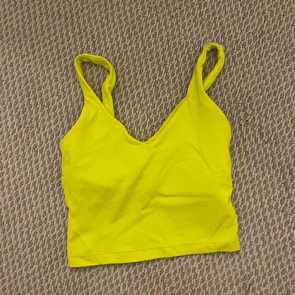 Lululemon Neon Yellow align tank